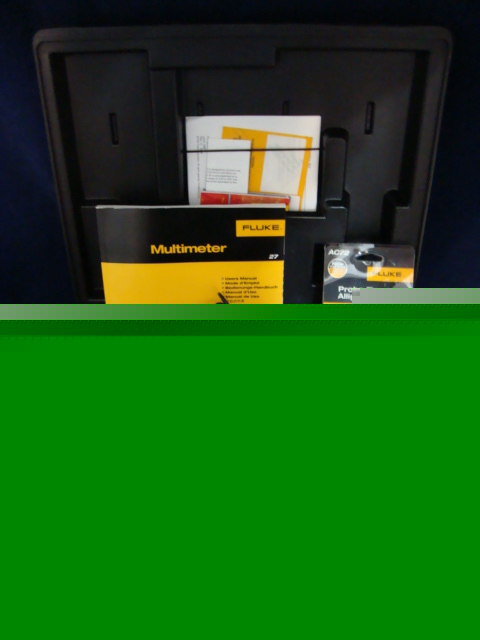 Fluke 27 multimeter yellow w/80K-6 & 85RF & leads 