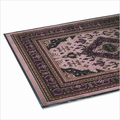 Woven oriental rug- floor mat, 49.5 x 68, beige