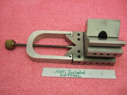  v-block w/ clamp machinist toolmaker mint precise grnd