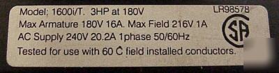 Sprint electric model 1600I/t dc drive module