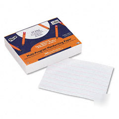 Multi-program handwriting paper, 10-1/2 x 8, for k and 