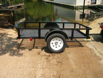 New 5X8 utility trailer-tilt bed,landscape,atv, 3000 lb