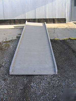 Aluminum (van) walk ramp. 14 ft long. 1700# capacity 