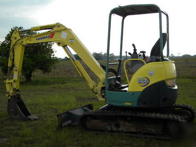 Yanmar vio 35-2 excavator dozer backhoe loader plumbed