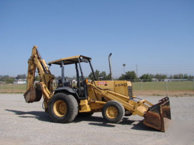 1995 ford 555D 4X4 loader backhoe