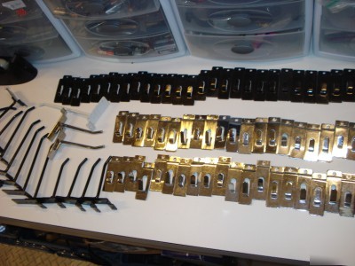 Lot 100 hook single noch slat wall hooks assorted used