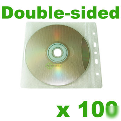100 cd double-sided refill plastic sleeve envelope