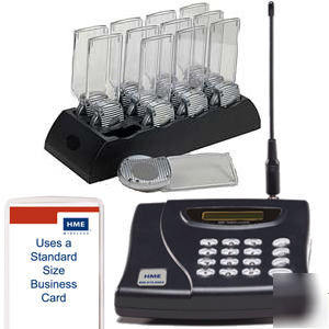6 restaurant pagers/guest paging system w/ad paddle