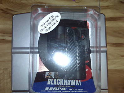 Blackhawk 410002BK-r cf holster w/ bl & paddle, serpa, 