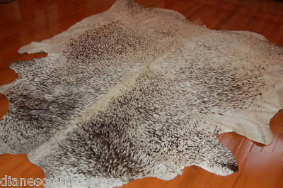 Cow hide steer hide pelt skin western ranch lodge rug