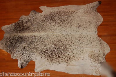 Cow hide steer hide pelt skin western ranch lodge rug