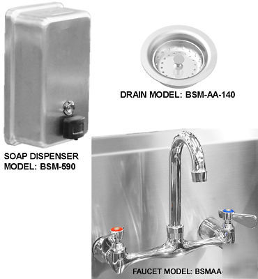 Multistation 4, wash-up, hand sink 96