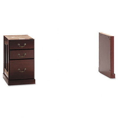 Orion left pedestal & right side credenza, mahogany