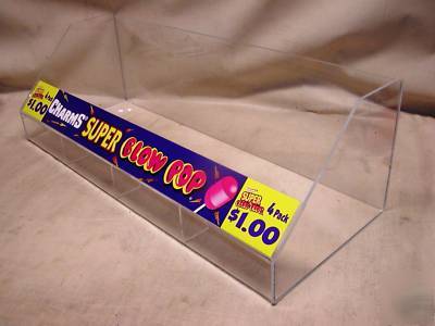 Plexiglass retail display 28 1/2 w x 11 d x 9