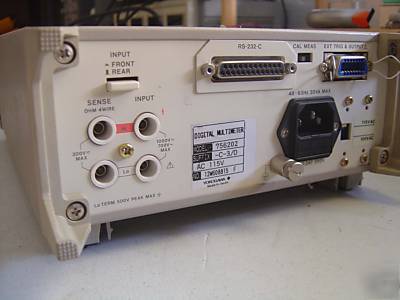 Yokogawa 6.5 digital multimeter 6 1/2 dmm model 7562