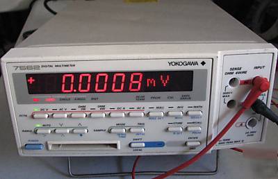 Yokogawa 6.5 digital multimeter 6 1/2 dmm model 7562