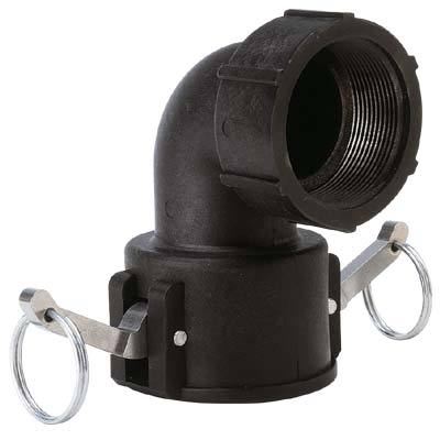 90° female coupler with female thread - 2