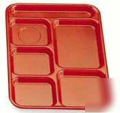 Cambro sherwood green school comp tray |2 dz|