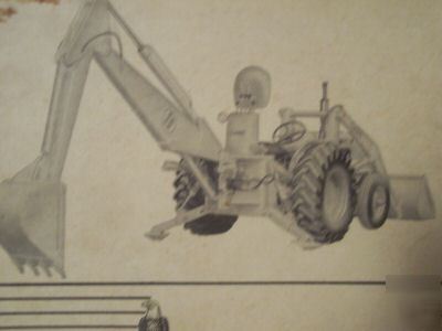 Case 430, 440 tractors utility backhoe parts manual