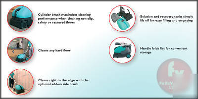 New solaris SSD400 floor autoscrubber & grout cleaner