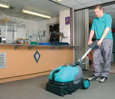 New solaris SSD400 floor autoscrubber & grout cleaner