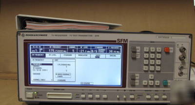 Rohde & schwarz r&s sfm tv test transmitter messender