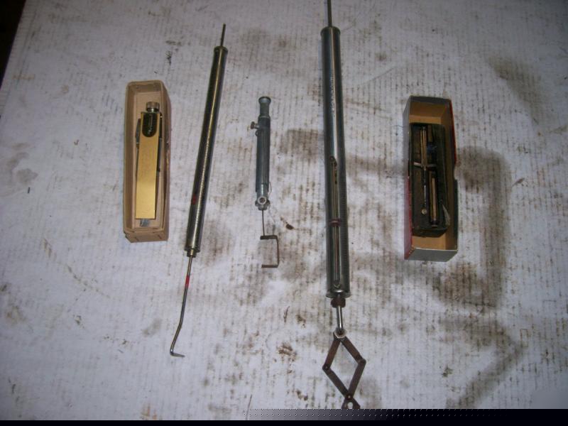5 chattillion & g.e.c. deming tension gauges all sizes