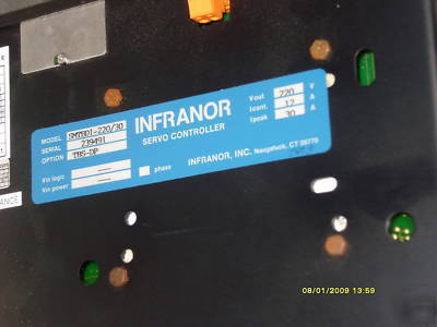 Infranor SMTBD1-220/30 brushless amps -- 2-axis chassis