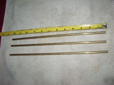 3 brass rods 1/4