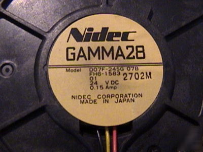 Canon clc 5000 copier part: blower fan FH6-1583 24VDC