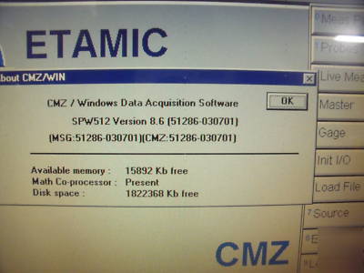 Etamic electronic bench gage
