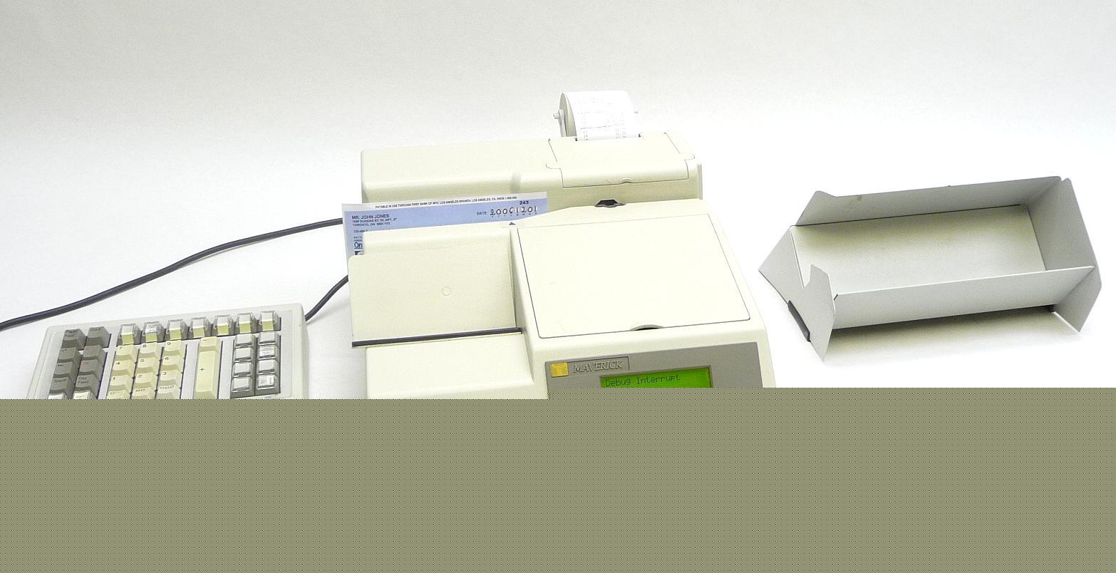 Maverick M570 micr v bank batch check encoder scanner