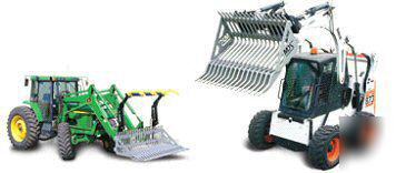 Mrb 6' rock bucket & grapple,dirt sifter,sifting,screen