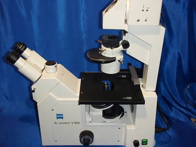 New s zeiss axiovert 100 inverted microscope 