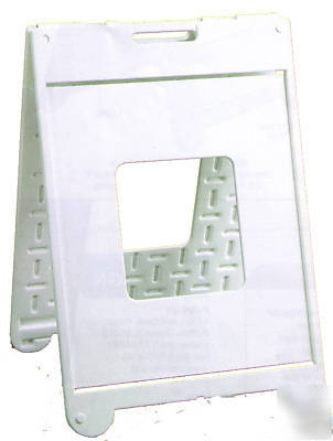 Poly plastic a frame black acrylic inserts signboard 