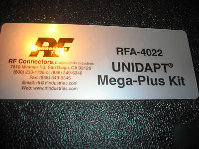Rf industries connector adapter rfa-4022 mega plus kit