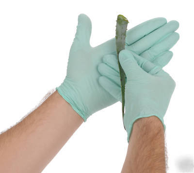 Aloe power nitrile gloves latex free xl case of 10