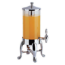 Deluxe juice dispenser with chrome legs - beverage