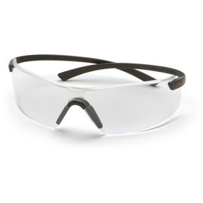Pyramex montego glass clear lens black temples