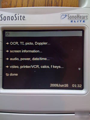 Sonosite sonoheart elite hand-carried ultrasound