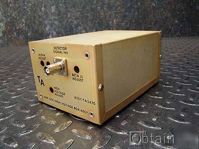 Ta high voltage pmt amplifier radiation detection mhv