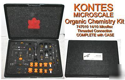 Kontes 747010 organic chemistry microscale kit lot of 5