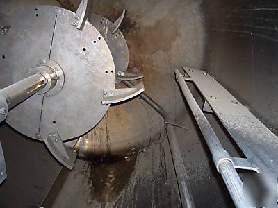 1,500 gallon stainless steel reactor tank, jacketed