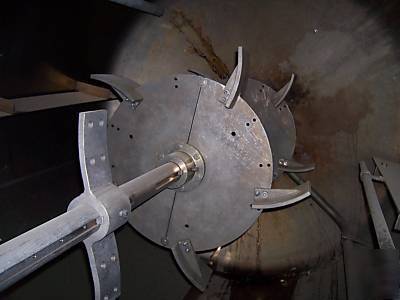 1,500 gallon stainless steel reactor tank, jacketed