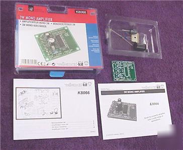 3 watt mono audio amplifier kit military receiver 8066