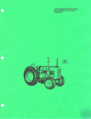 John deere model d styled parts catalog
