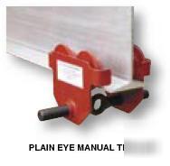 Eye manual trolley, 8,000 lb capacity, e-mt-8