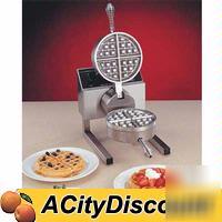 Nemco belgian waffle baker iron fixed aluminum grid