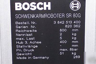 New adic bosch roboter SR80-g 321000800 tape library pt