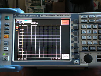 Rohde & schwarz FSL6, 6 ghz spectrum analyzer demo 